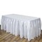 14 ft x 29" White Satin Table Skirt – Wedding, Party & Event Table Decor